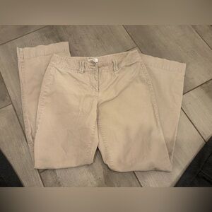 LOFT Light Beige Corduroy Trousers